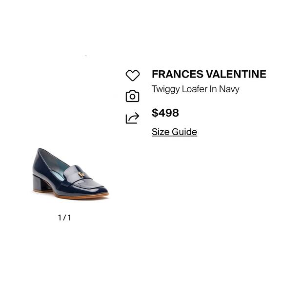 New! Frances Valentine Patent Leather Twiggy Red Block Heel Loafers - Size 11 - Picture 12 of 14